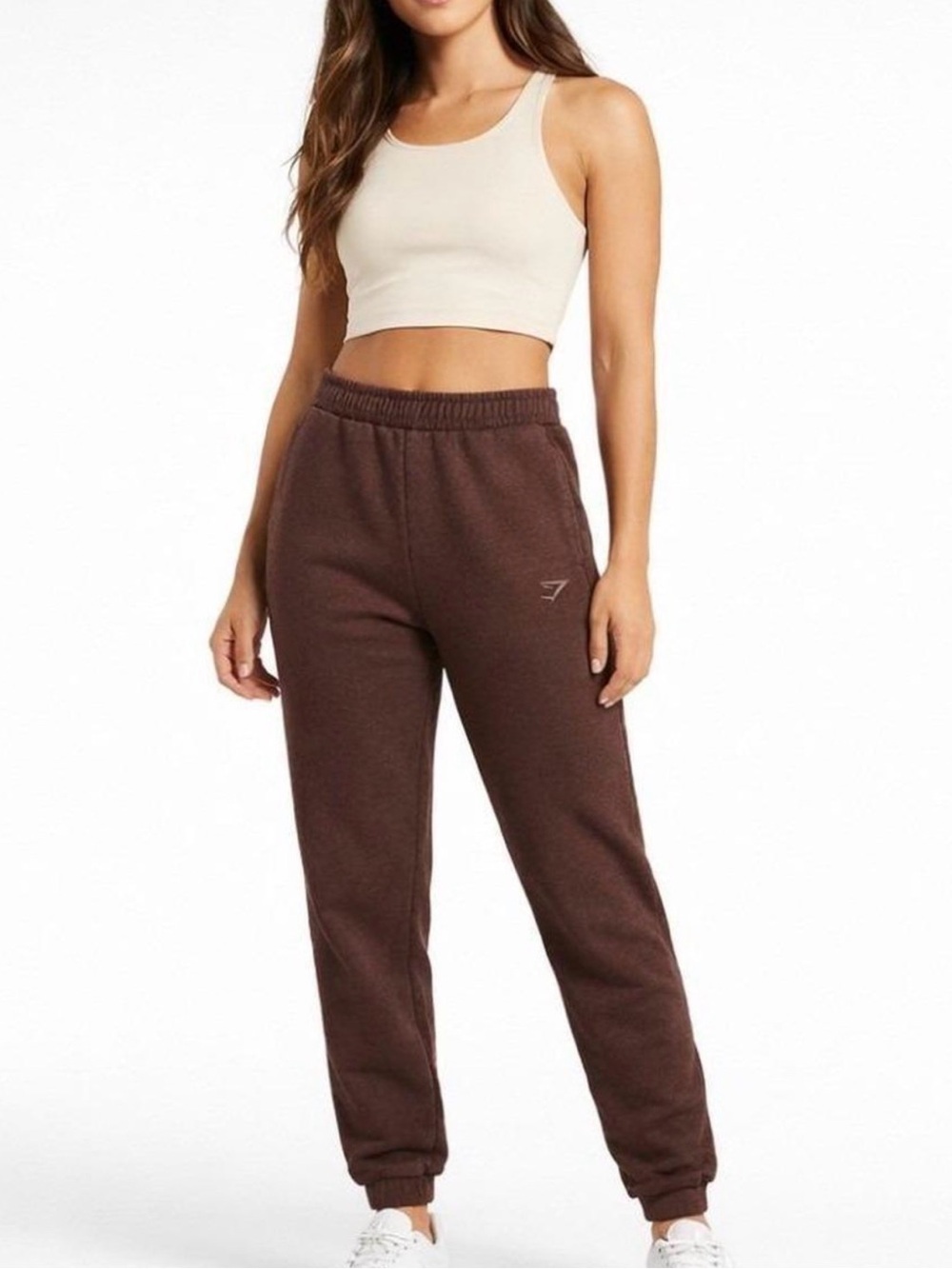Gymshark XS Women’s Brown Fleece Jogger Pants